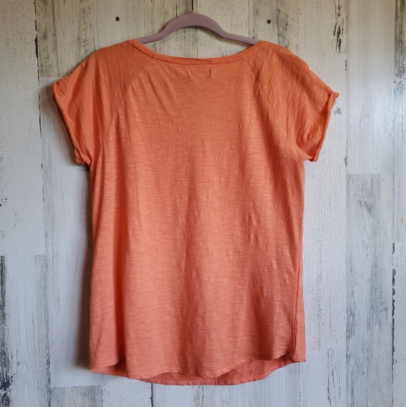 Lucky Brand Floral Eyelet Over Mesh Tee Shirt 0010 - Picture 2 of 6